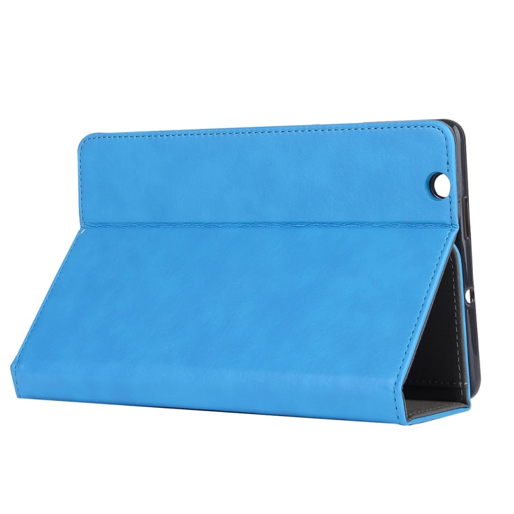 For Huawei MediaPad M3 8.4 inch Cowhide Texture Horizontal Flip Leather Case with Holder & Card Slot & Wallet & Hand Strap & Sleep / Wake-up Function