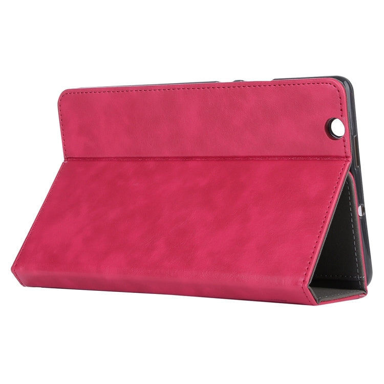 For Huawei MediaPad M3 8.4 inch Cowhide Texture Horizontal Flip Leather Case with Holder & Card Slot & Wallet & Hand Strap & Sleep / Wake-up Function