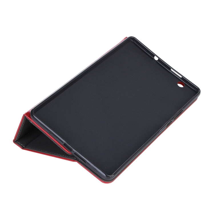 For Huawei MediaPad M3 8.4 inch Cowhide Texture Horizontal Flip Leather Case with Holder & Card Slot & Wallet & Hand Strap & Sleep / Wake-up Function