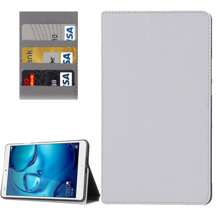 For Huawei MediaPad M3 8.4 inch Cowhide Texture Horizontal Flip Leather Case with Holder & Card Slot & Wallet & Hand Strap & Sleep / Wake-up Function