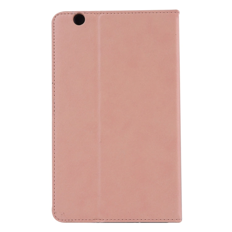 For Huawei MediaPad M3 8.4 inch Cowhide Texture Horizontal Flip Leather Case with Holder & Card Slot & Wallet & Hand Strap & Sleep / Wake-up Function