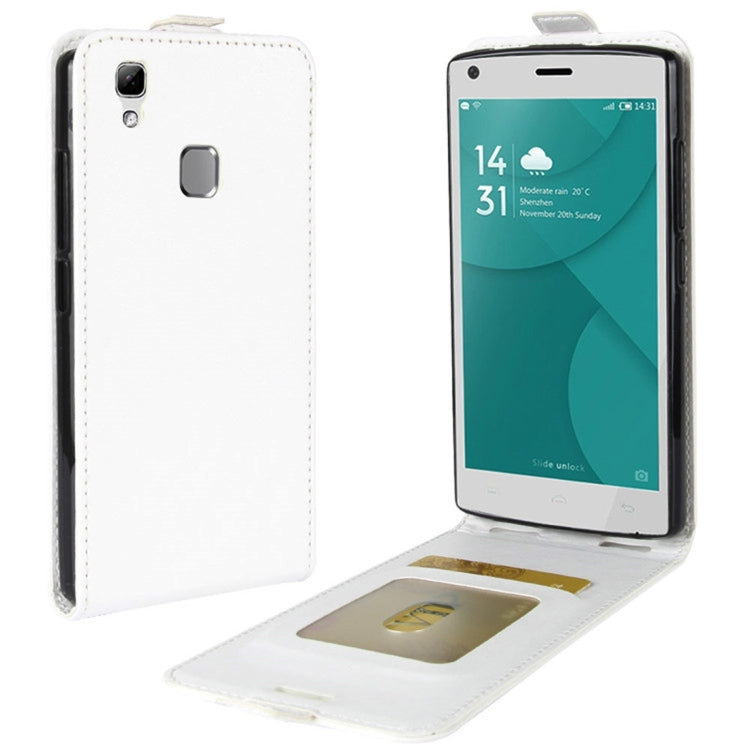 For Doogee X5 Max Vertical Flip Leather Case with Card Slot & Photo Frame