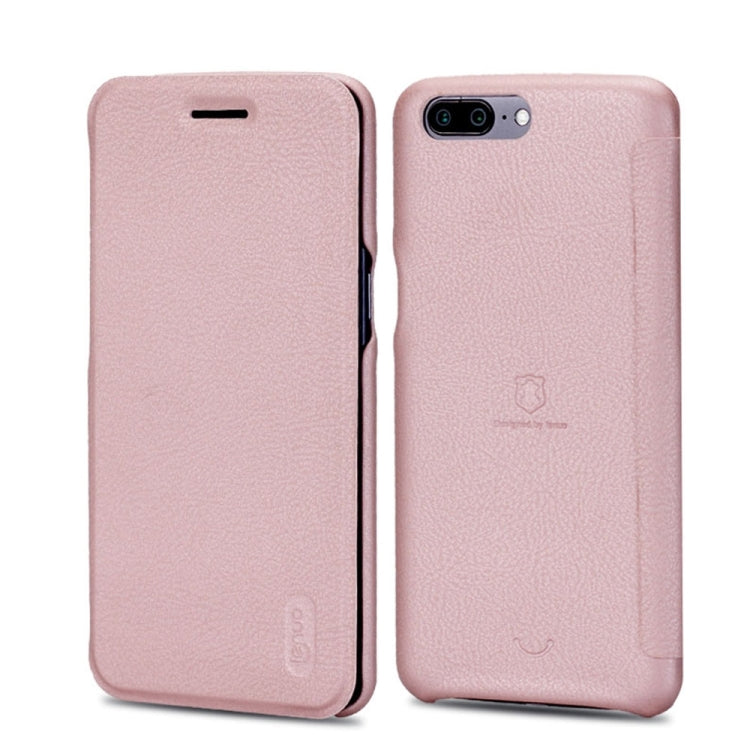 Lenuo for OnePlus 5 PU+PC Litchi Texture Horizontal Flip Leather Case with Card Slots