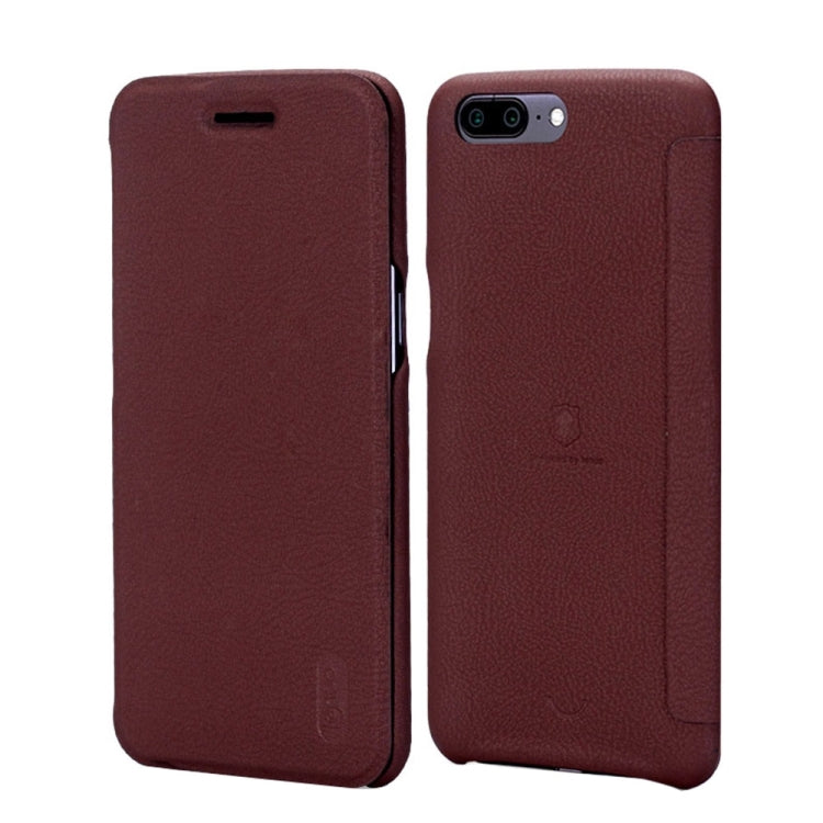 Lenuo for OnePlus 5 PU+PC Litchi Texture Horizontal Flip Leather Case with Card Slots