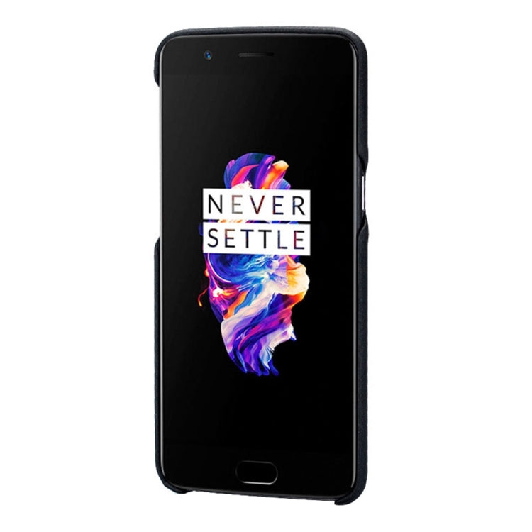 Lenuo for OnePlus 5 Litchi Texture PU + PC Paste Skin Protective Case