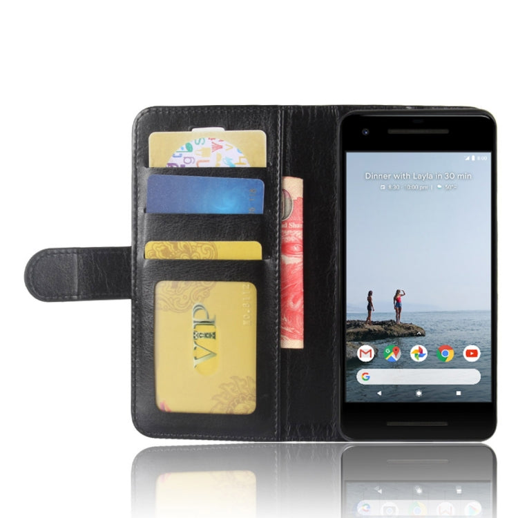 For Google Pixel 2 Crazy Horse Texture Horizontal Flip Leather Case with Holder & Card Slots & Wallet & Photo Frame