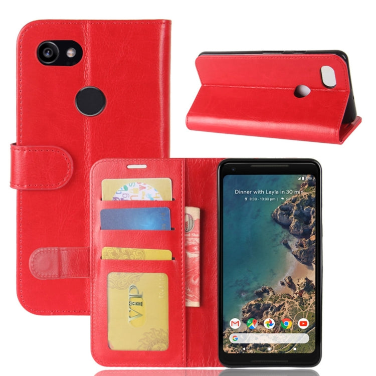 For Google Pixel 2 XL Crazy Horse Texture Horizontal Flip Leather Case with Holder & Card Slots & Wallet & Photo Frame