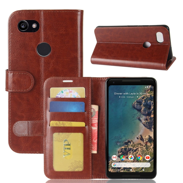 For Google Pixel 2 XL Crazy Horse Texture Horizontal Flip Leather Case with Holder & Card Slots & Wallet & Photo Frame