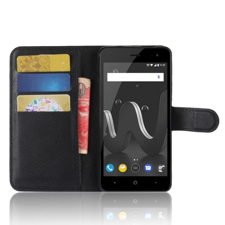 For Wiko Jerry 2 Litchi Texture Horizontal Flip Leather Case with Holder & Card Slots & Wallet