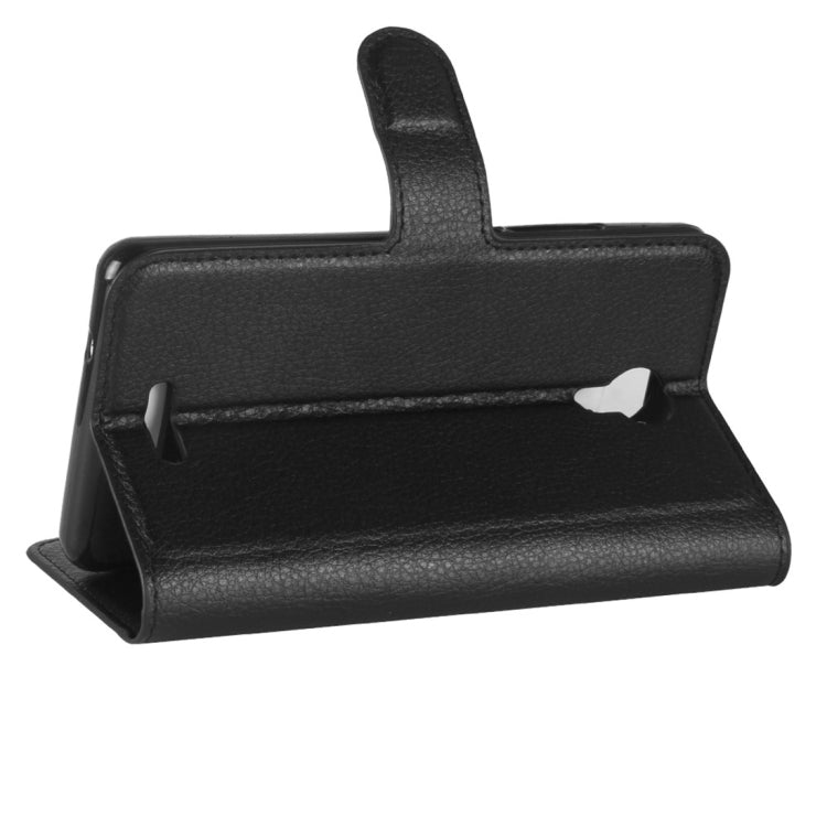 For Wiko Jerry 2 Litchi Texture Horizontal Flip Leather Case with Holder & Card Slots & Wallet