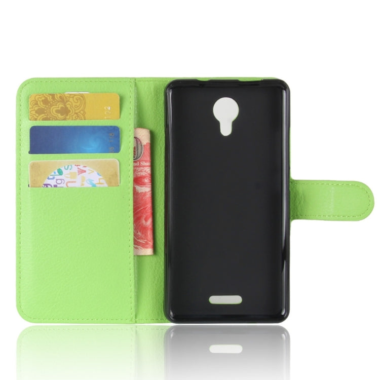 For Wiko Jerry 2 Litchi Texture Horizontal Flip Leather Case with Holder & Card Slots & Wallet
