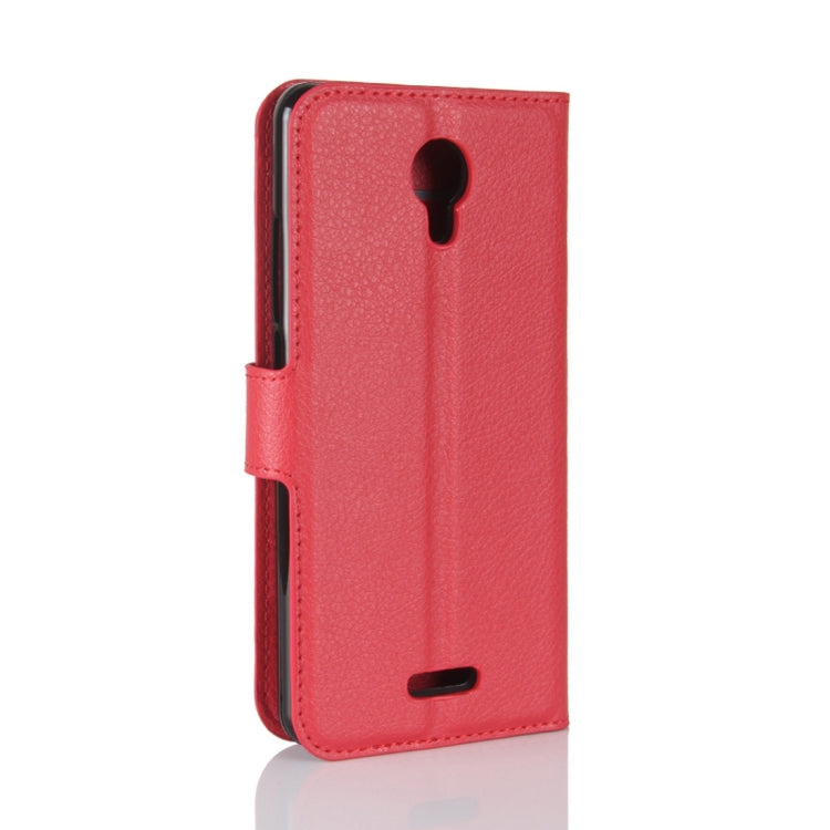 For Wiko Jerry 2 Litchi Texture Horizontal Flip Leather Case with Holder & Card Slots & Wallet