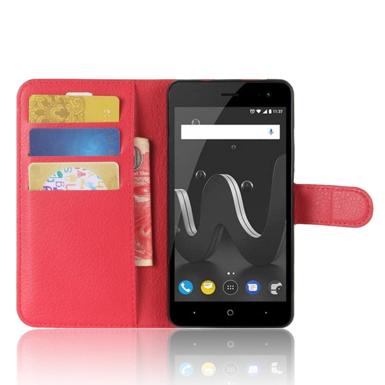 For Wiko Jerry 2 Litchi Texture Horizontal Flip Leather Case with Holder & Card Slots & Wallet