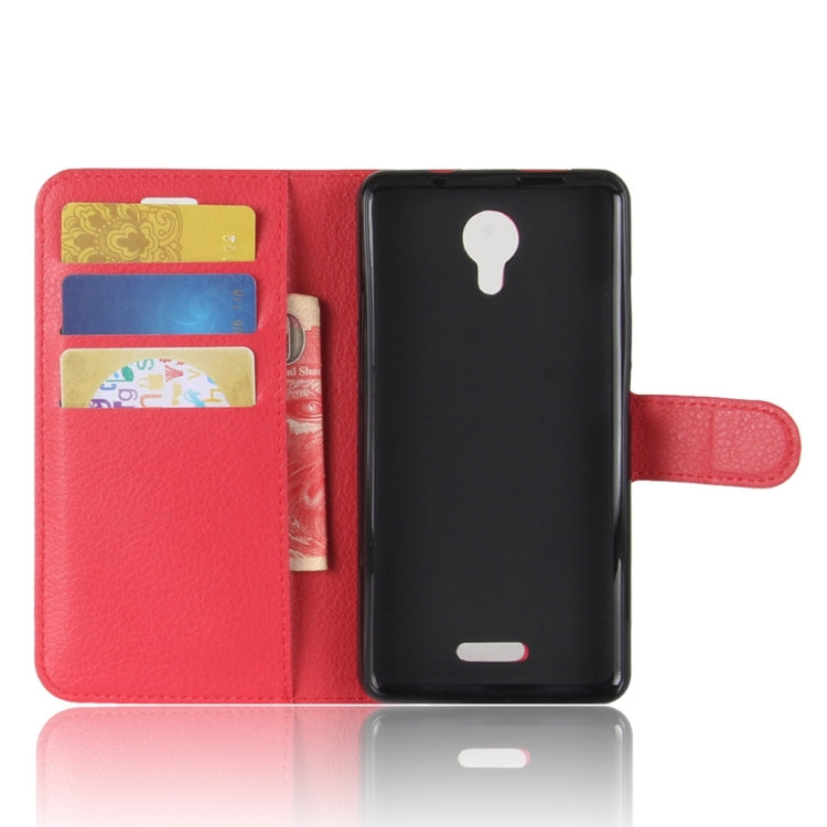 For Wiko Jerry 2 Litchi Texture Horizontal Flip Leather Case with Holder & Card Slots & Wallet