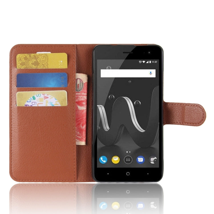 For Wiko Jerry 2 Litchi Texture Horizontal Flip Leather Case with Holder & Card Slots & Wallet