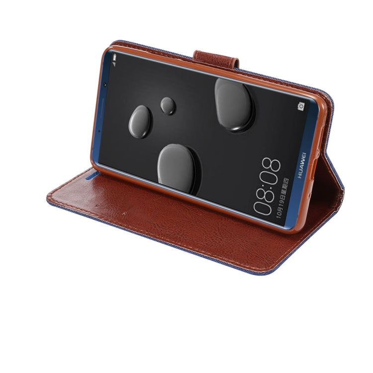 Dibase for Huawei Mate 10 Denim Texture Horizontal Flip Leather Case with Holder & Card Slots