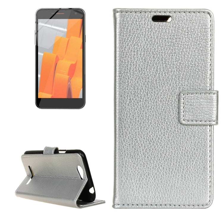 For Wileyfox Spark Litchi Texture Horizontal Flip Leather Case with Holder & Card Slots & Wallet