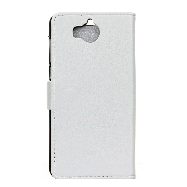 For Huawei Y5 (2017) Litchi Texture Horizontal Flip Leather Case with Holder & Card Slots & Wallet