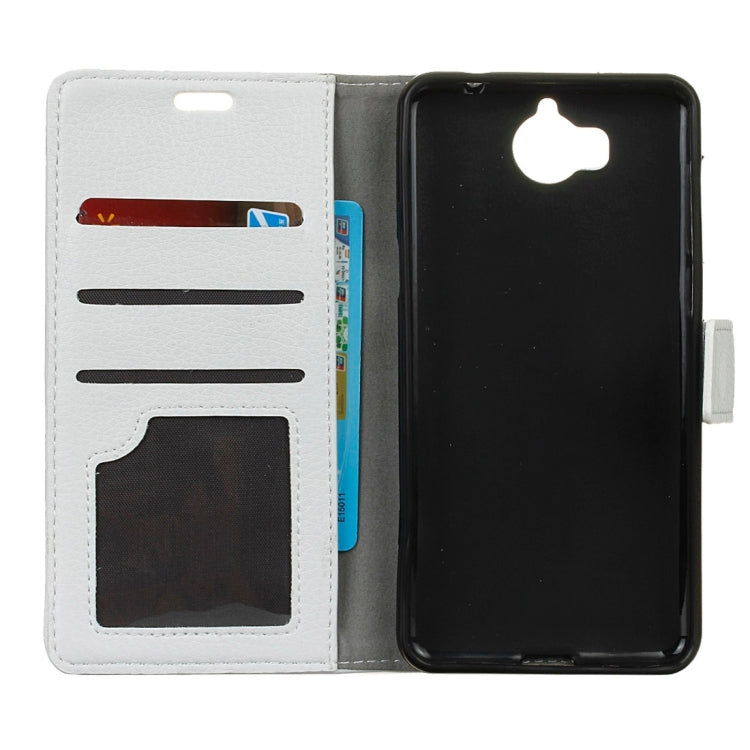 For Huawei Y5 (2017) Litchi Texture Horizontal Flip Leather Case with Holder & Card Slots & Wallet