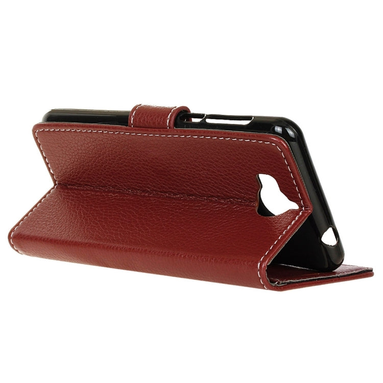 For Huawei Y5 (2017) Litchi Texture Horizontal Flip Leather Case with Holder & Card Slots & Wallet