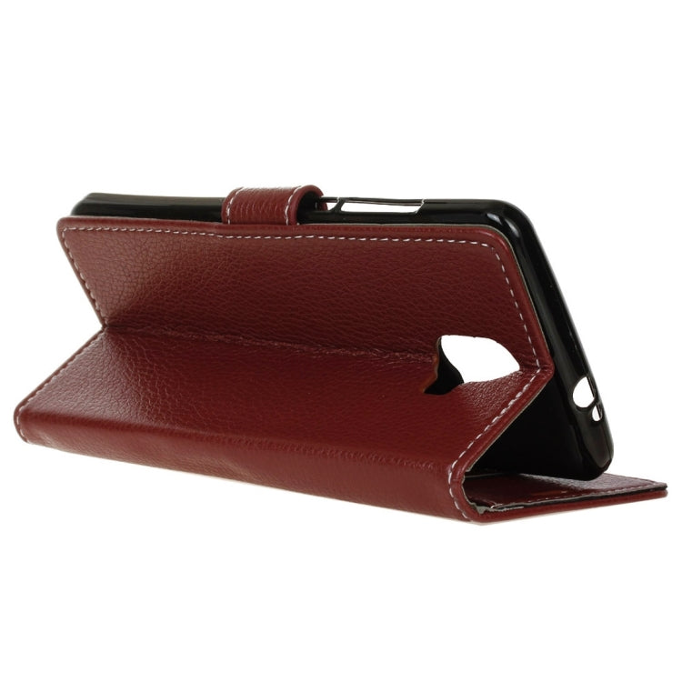 For ZTE Blade V8 Pro Litchi Texture Horizontal Flip Leather Case with Holder & Card Slots & Wallet