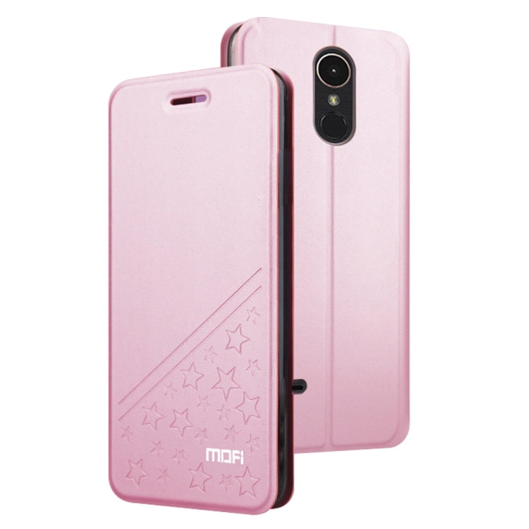 MOFI for LG K10 (2017) PU Five-pointed Star Pattern Horizontal Flip Leather Case with Holder