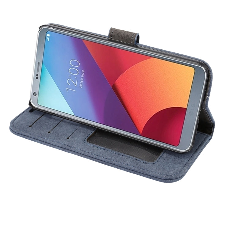 For LG G6 Sheep Bar Material Horizontal Flip Leather Case with Holder & Card Slots & Wallet & Photo Frame