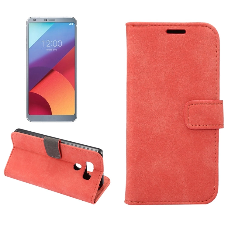 For LG G6 Sheep Bar Material Horizontal Flip Leather Case with Holder & Card Slots & Wallet & Photo Frame