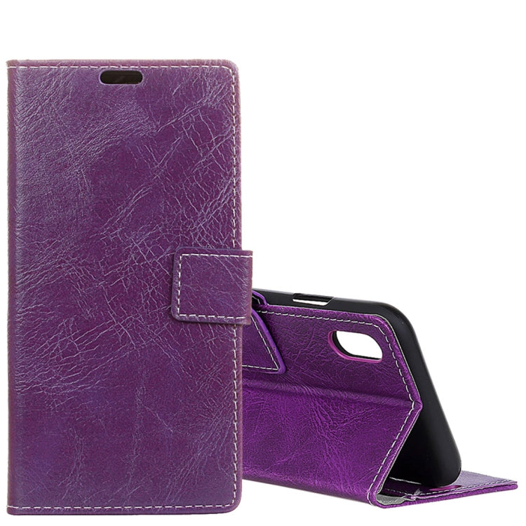 For Wiko Robby 2 Retro Crazy Horse Texture Horizontal Flip Leather Case with Holder & Card Slots & Wallet & Photo Frame