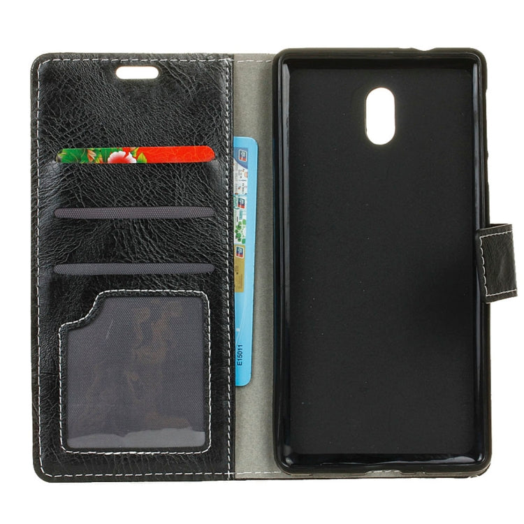 For Meizu M6 Retro Crazy Horse Texture Horizontal Flip Leather Case with Holder & Card Slots & Wallet & Photo Frame