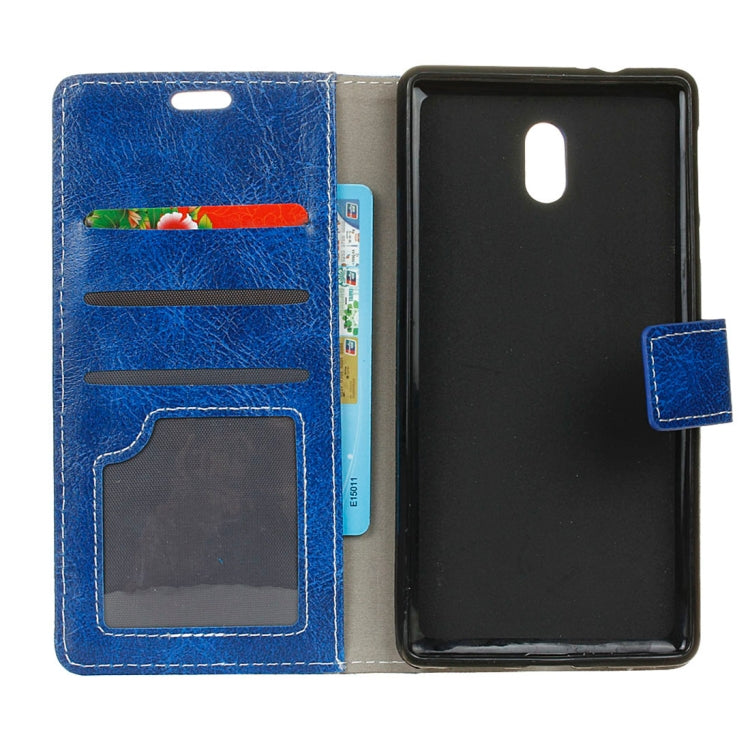 For Meizu M6 Retro Crazy Horse Texture Horizontal Flip Leather Case with Holder & Card Slots & Wallet & Photo Frame