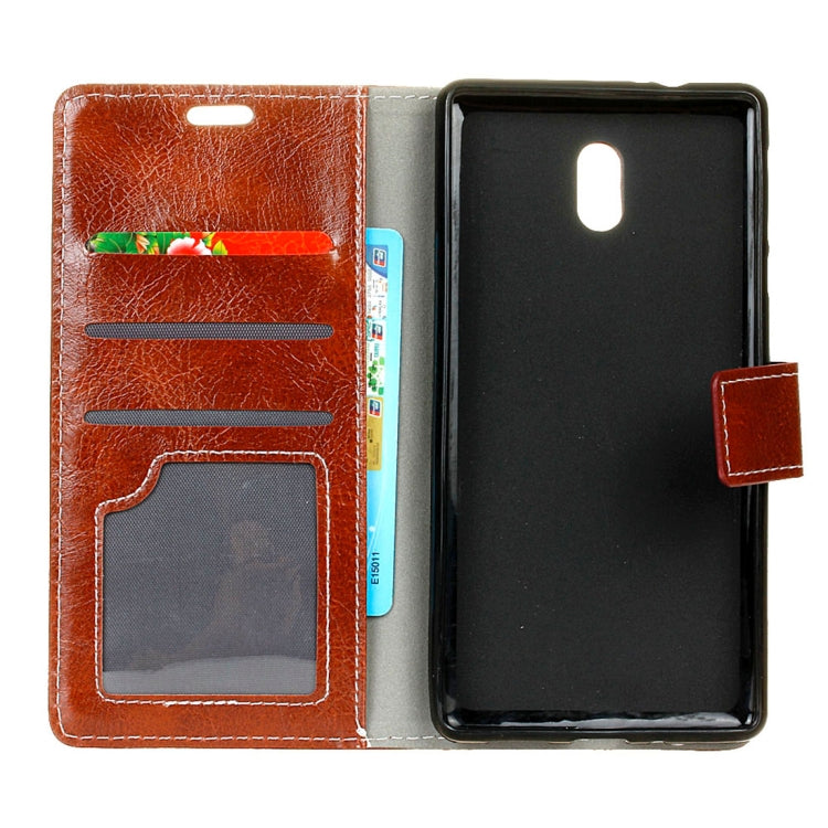For Meizu M6 Retro Crazy Horse Texture Horizontal Flip Leather Case with Holder & Card Slots & Wallet & Photo Frame
