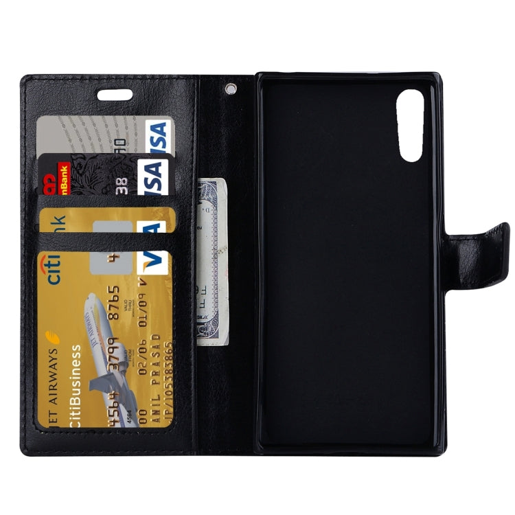 For Sony Xperia XZ Crazy Horse Texture Horizontal Flip PU Leather Case with Holder & Card Slots & Wallet & Lanyard