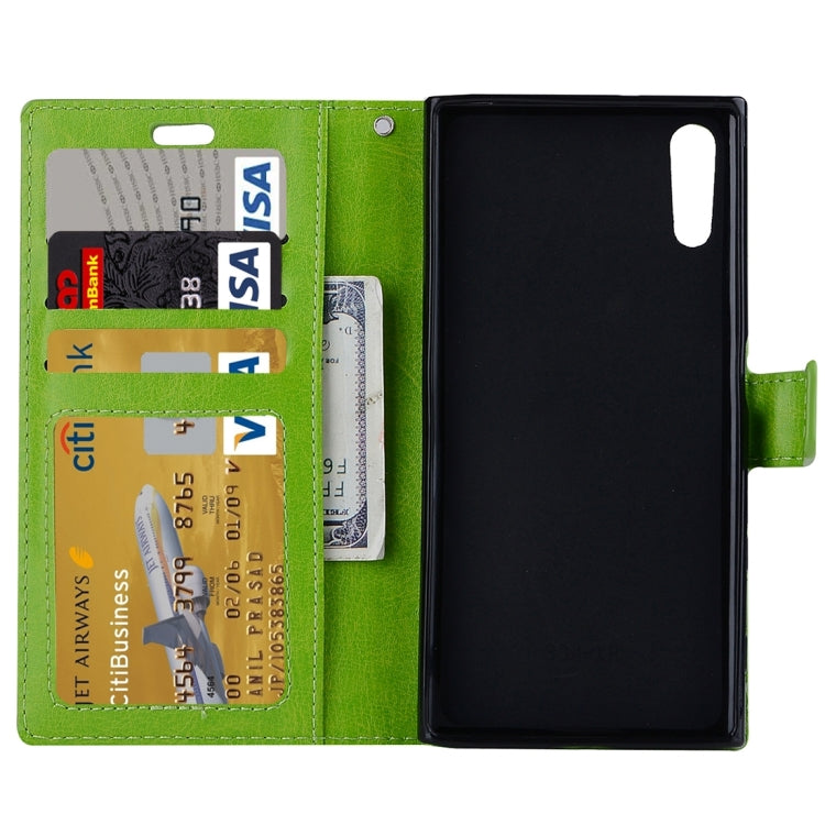 For Sony Xperia XZ Crazy Horse Texture Horizontal Flip PU Leather Case with Holder & Card Slots & Wallet & Lanyard