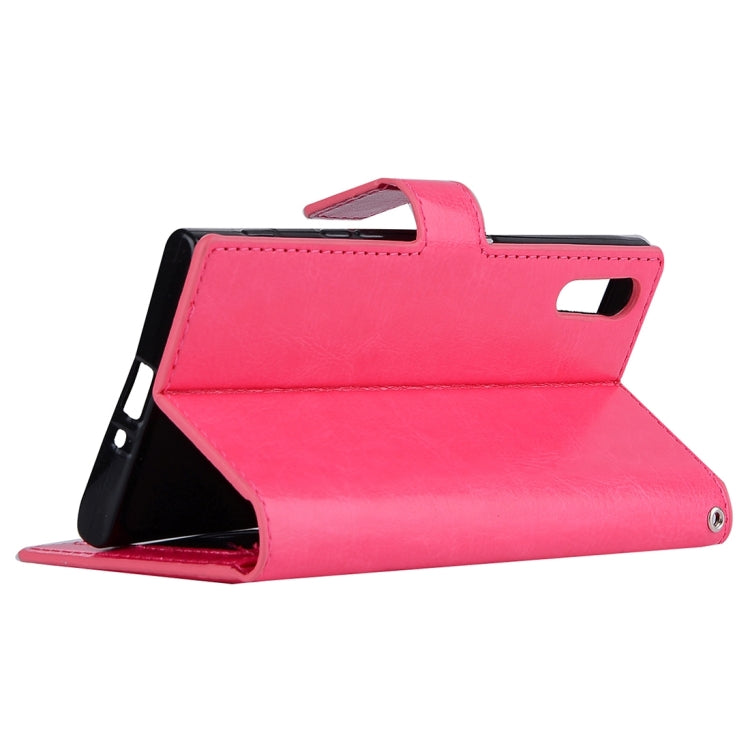 For Sony Xperia XZ Crazy Horse Texture Horizontal Flip PU Leather Case with Holder & Card Slots & Wallet & Lanyard