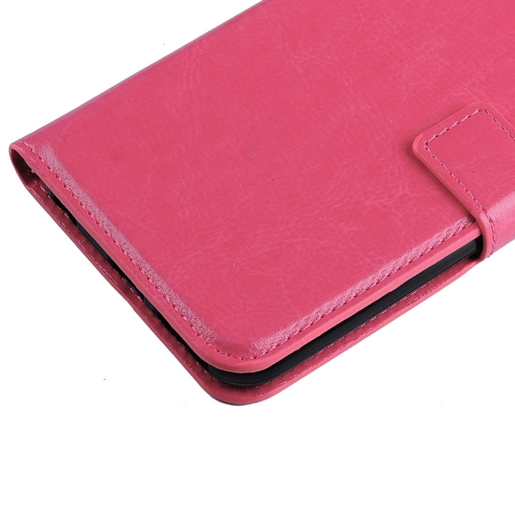 For Sony Xperia C6 Ultra Crazy Horse Texture Horizontal Flip PU Leather Case with Holder & Card Slots & Wallet & Lanyard