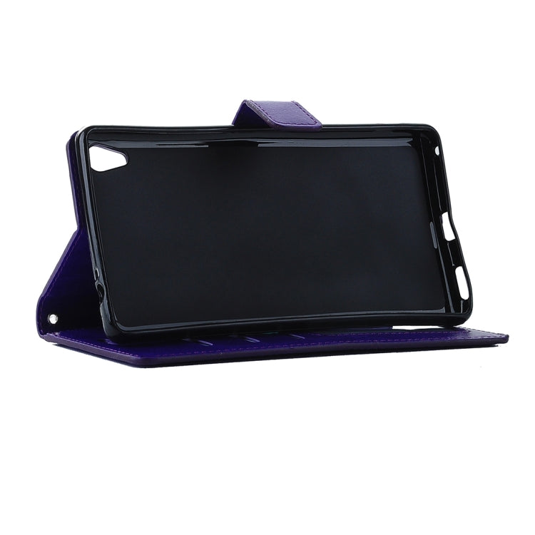 For Sony Xperia C6 Ultra Crazy Horse Texture Horizontal Flip PU Leather Case with Holder & Card Slots & Wallet & Lanyard