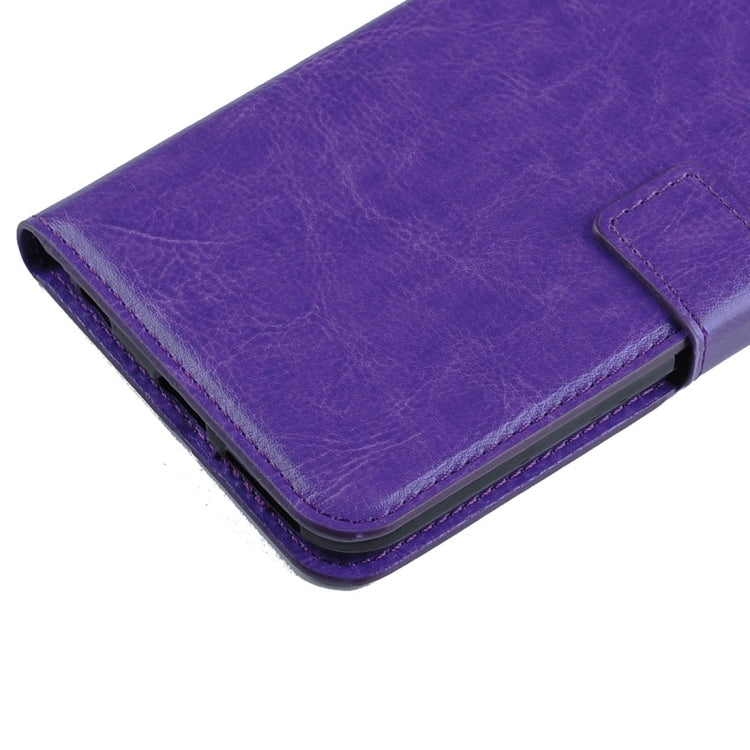 For Sony Xperia C6 Ultra Crazy Horse Texture Horizontal Flip PU Leather Case with Holder & Card Slots & Wallet & Lanyard