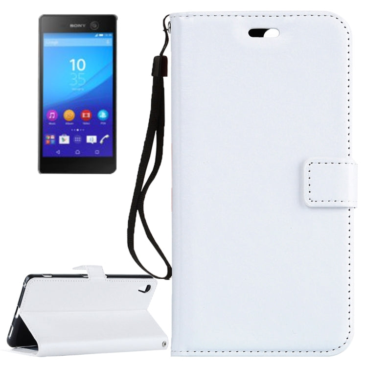 For Sony Xperia C6 Ultra Crazy Horse Texture Horizontal Flip PU Leather Case with Holder & Card Slots & Wallet & Lanyard