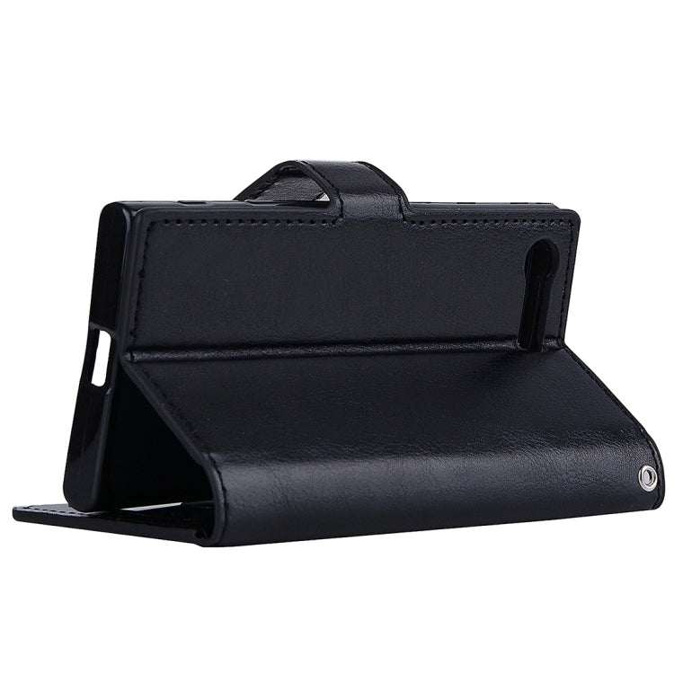 For Sony Xperia X Compact Crazy Horse Texture Horizontal Flip PU Leather Case with Holder & Card Slots & Wallet & Lanyard