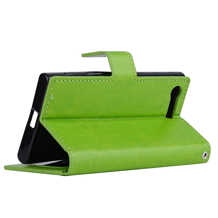 For Sony Xperia X Compact Crazy Horse Texture Horizontal Flip PU Leather Case with Holder & Card Slots & Wallet & Lanyard