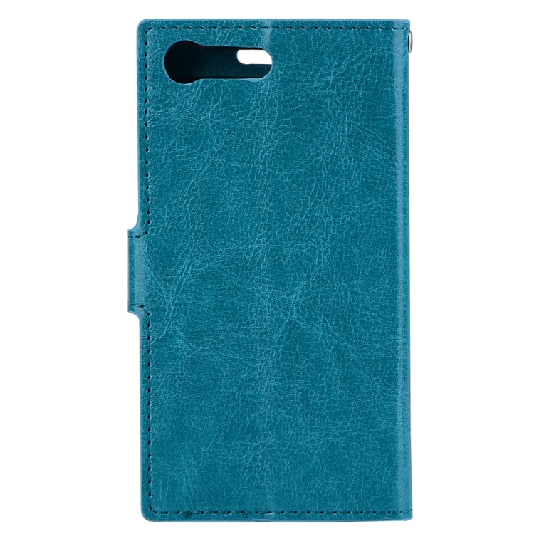 For Sony Xperia X Compact Crazy Horse Texture Horizontal Flip PU Leather Case with Holder & Card Slots & Wallet & Lanyard