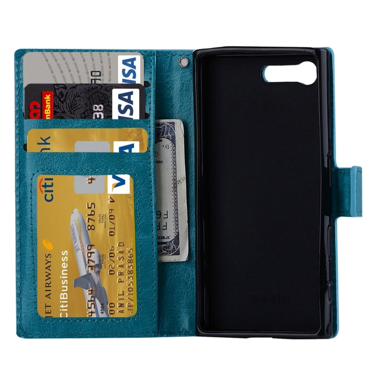 For Sony Xperia X Compact Crazy Horse Texture Horizontal Flip PU Leather Case with Holder & Card Slots & Wallet & Lanyard