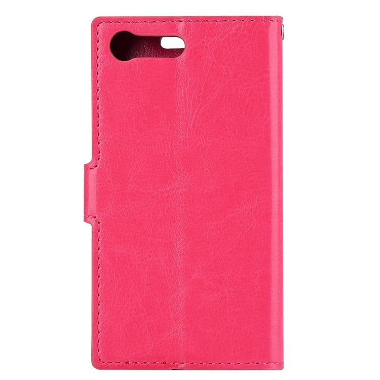 For Sony Xperia X Compact Crazy Horse Texture Horizontal Flip PU Leather Case with Holder & Card Slots & Wallet & Lanyard