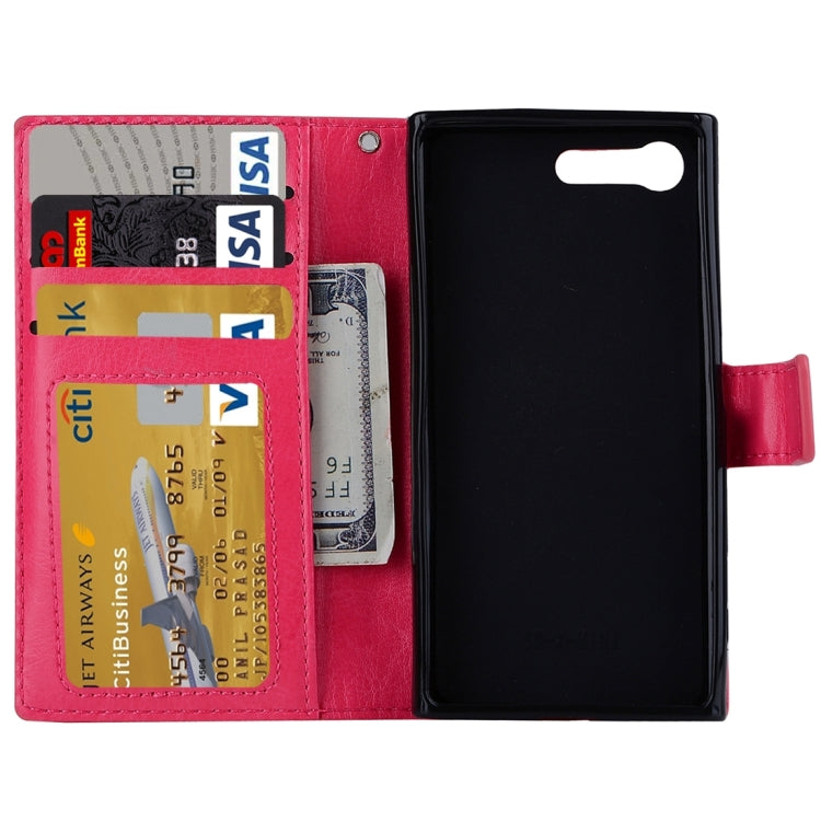 For Sony Xperia X Compact Crazy Horse Texture Horizontal Flip PU Leather Case with Holder & Card Slots & Wallet & Lanyard