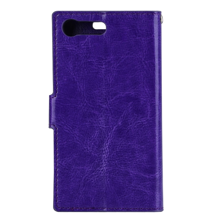 For Sony Xperia X Compact Crazy Horse Texture Horizontal Flip PU Leather Case with Holder & Card Slots & Wallet & Lanyard