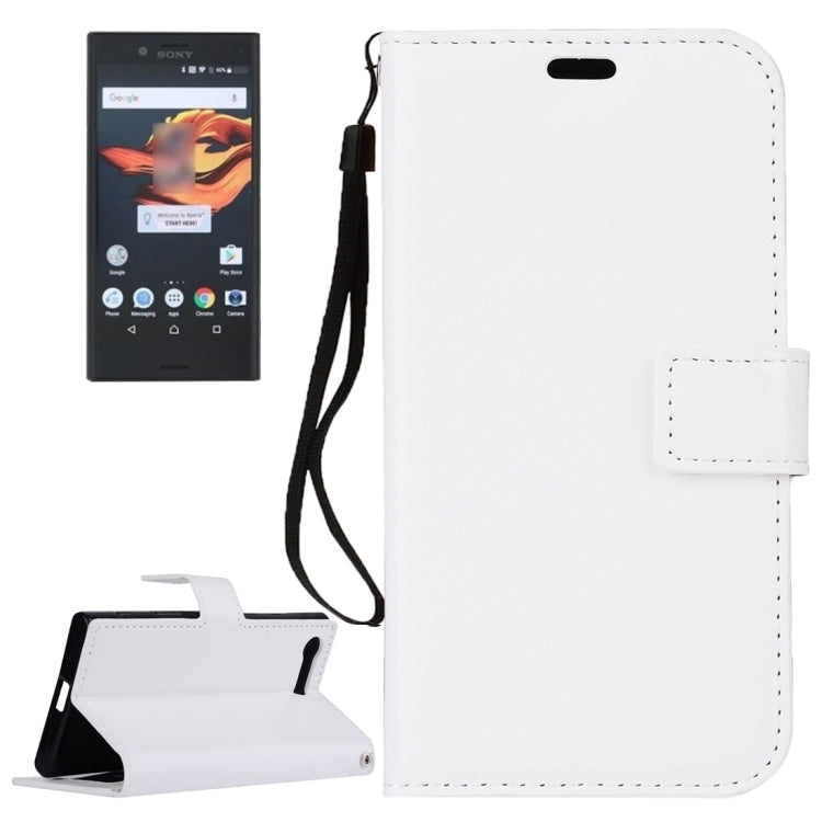 For Sony Xperia X Compact Crazy Horse Texture Horizontal Flip PU Leather Case with Holder & Card Slots & Wallet & Lanyard