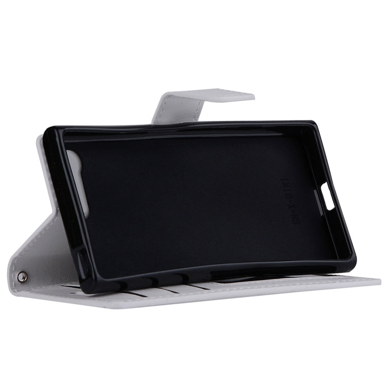 For Sony Xperia X Compact Crazy Horse Texture Horizontal Flip PU Leather Case with Holder & Card Slots & Wallet & Lanyard