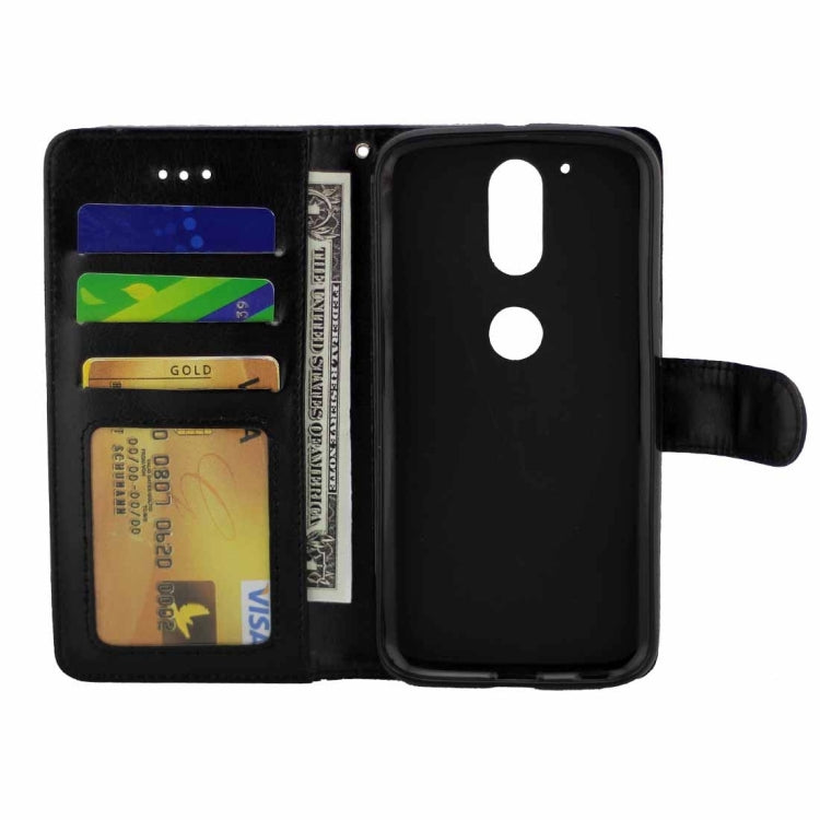 For Motorola Moto G (4rd gen) Crazy Horse Texture Horizontal Flip Magnetic Snap Leather Case with Adjustable Holder & Card Slots & Photo Frame & Wallet