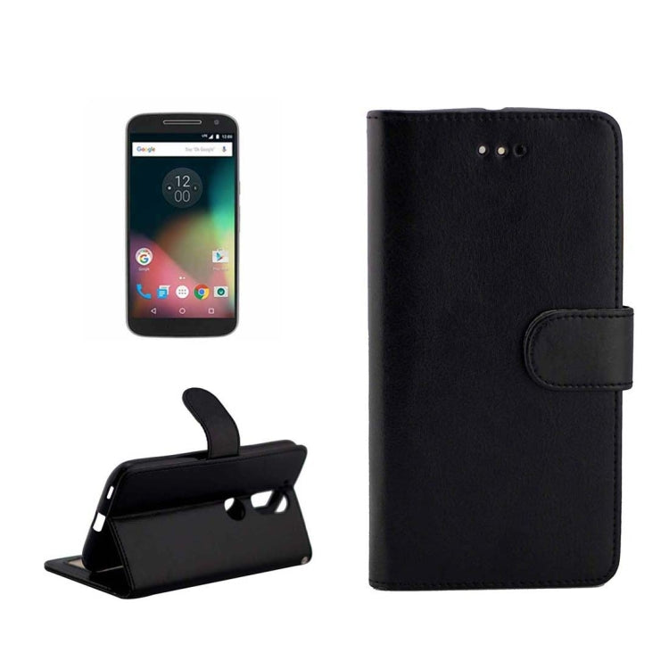 For Motorola Moto G (4rd gen) Crazy Horse Texture Horizontal Flip Magnetic Snap Leather Case with Adjustable Holder & Card Slots & Photo Frame & Wallet